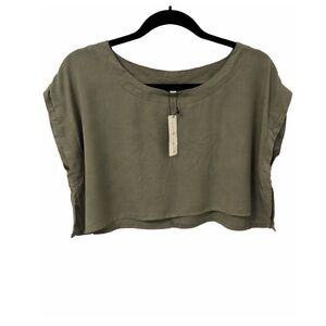 NWT Olive Green Crop Top